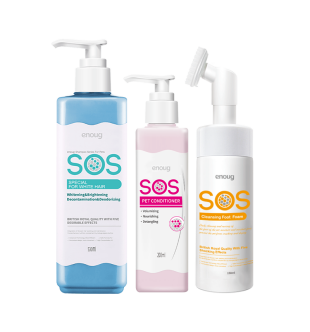 Mali Set Bela dlaka + I Wash 4 Sampon za pse Set SOS bela dlaka2